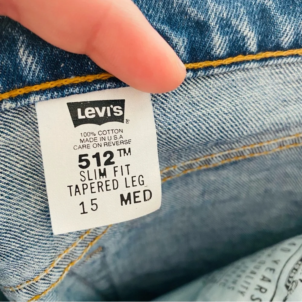 Levi’s RARE Vintage‎ NWT 512 Medium Light Wash Straight Leg Jeans Size 32X31 - Picture 8 of 10